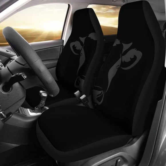 Cow Head Centered Car Seat Covers 103131 - YourCarButBetter