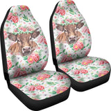 Cow Peony Carseat Covers 103131 - YourCarButBetter