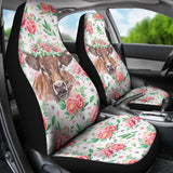 Cow Peony Carseat Covers 103131 - YourCarButBetter