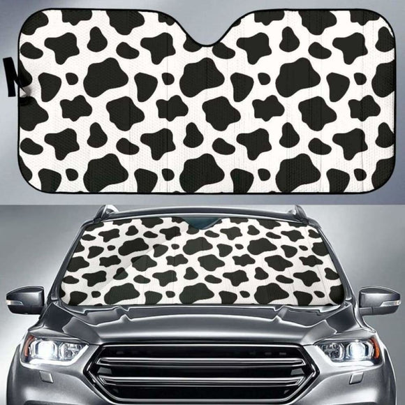 Cow Skin Pattern Car Auto Sun Shades 172609 - YourCarButBetter
