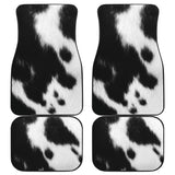 Cowhide Printed Car Floor Mats Protector 210605 - YourCarButBetter