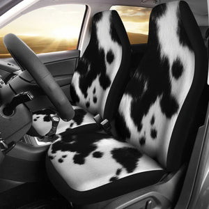 Cowhide Printed Car Seat Covers Protector 210605 - YourCarButBetter