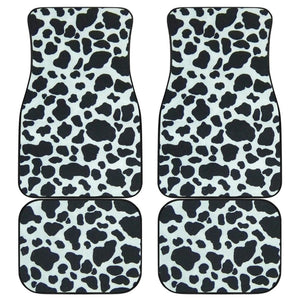 Cowhide Skin Print Car Floor Mats 210605 - YourCarButBetter