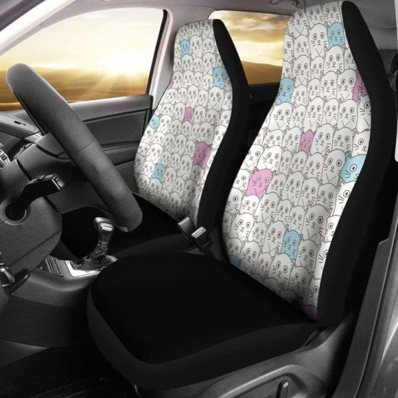 Crazy Cats Car Seat Covers 112428 - YourCarButBetter