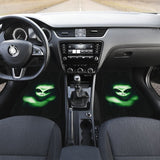 Creepy Green Alien Car Floor Mats 213101 - YourCarButBetter