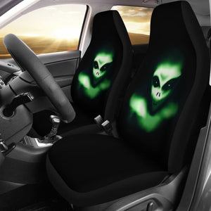 Creepy Green Alien Car Seat Covers 213101 - YourCarButBetter
