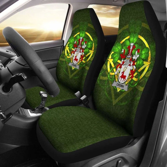 Cremin Or O’Cremin Ireland Car Seat Cover Celtic Shamrock (Set Of Two) 154230 - YourCarButBetter