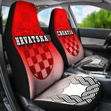 Croatia Car Seat Covers - Croatian Wattle Coat Of Arms - 105905 - YourCarButBetter