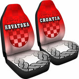 Croatia Car Seat Covers - Croatian Wattle Coat Of Arms - 105905 - YourCarButBetter