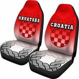 Croatia Car Seat Covers - Croatian Wattle Coat Of Arms - 105905 - YourCarButBetter