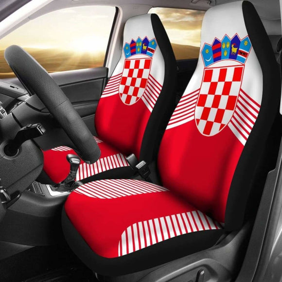 Croatia Coat Of Arms Car Seat Covers Amazing 105905 - YourCarButBetter