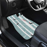 Crows Christmas Hat Scarf Front And Back Car Mats 160830 - YourCarButBetter