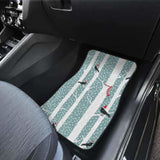 Crows Christmas Hat Scarf Front And Back Car Mats 160830 - YourCarButBetter