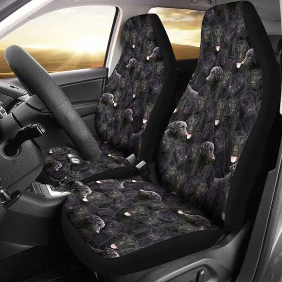 Curly Coated Retriever Full Face Car Seat Covers 115106 - YourCarButBetter