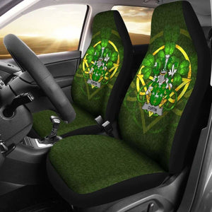Curtin Or Mccurtin Ireland Car Seat Cover Celtic Shamrock (Set Of Two) 154230 - YourCarButBetter