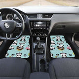 Cute Baby Panda Pattern Front And Back Car Mats 091706 - YourCarButBetter