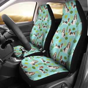 Cute Basset Hound Dog Car Seat Covers Amazing Gift Ideas 210402 - YourCarButBetter