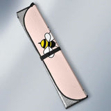 Cute Bee Flower Pattern Pink Background Car Auto Sun Shades 460402 - YourCarButBetter