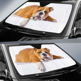 Cute Bulldog Car Sun Shade 172609 - YourCarButBetter