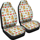 Cute Candy Gingerbread Car Seat Covers 211201 - YourCarButBetter