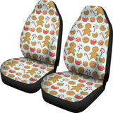 Cute Candy Gingerbread Car Seat Covers 211201 - YourCarButBetter
