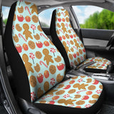 Cute Candy Gingerbread Car Seat Covers 211201 - YourCarButBetter