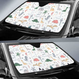 Cute Cartoon Dinosaurs Tree Pattern Car Auto Sun Shades 182102 - YourCarButBetter