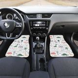 Cute Cartoon Dinosaurs Tree Pattern Front And Back Car Mats 154813 - YourCarButBetter