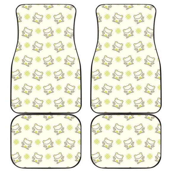 Cute Cartoon Frog Baby Pattern Front And Back Car Mats 154230 - YourCarButBetter