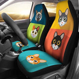 Cute Cats Car Seat Covers For Cat Lovers 112428 - YourCarButBetter