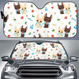 Cute Chihuahua Dog Pattern Car Auto Sun Shades 172609 - YourCarButBetter