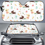 Cute Chihuahua Puppie Pattern Car Auto Sun Shades 172609 - YourCarButBetter