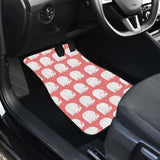 Cute Elephant Chibi Funny In Pink Theme Car Floor Mats 202820 - YourCarButBetter