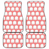 Cute Elephant Chibi Funny In Pink Theme Car Floor Mats 202820 - YourCarButBetter