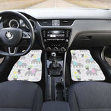 Cute Elephant Mouse Pattern Front And Back Car Mats 202820 - YourCarButBetter