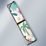 Cute Elephants Palm Tree Flower Butterfly Pattern Car Auto Sun Shades 172609 - YourCarButBetter