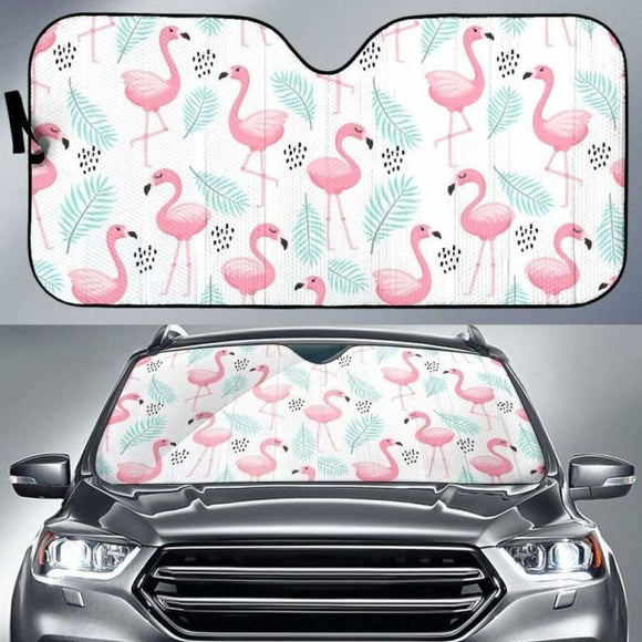 Cute Flamingo Pattern Car Auto Sun Shades 172609 - YourCarButBetter