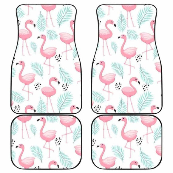 Cute Flamingo Pattern Front And Back Car Mats 201010 - YourCarButBetter