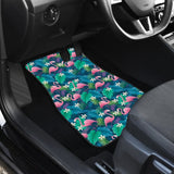 Cute Floral Flamingo Car Floor Mats 210704 - YourCarButBetter