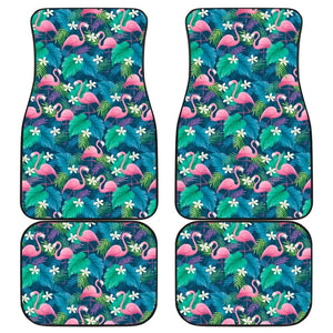 Cute Floral Flamingo Car Floor Mats 210704 - YourCarButBetter