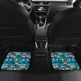 Cute Floral Flamingo Car Floor Mats 210704 - YourCarButBetter