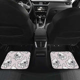 Cute French Bulldog Pattern Front And Back Car Mats 203410 - YourCarButBetter