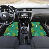 Cute Frog Dragonfly Design Pattern Front And Back Car Mats 154230 - YourCarButBetter