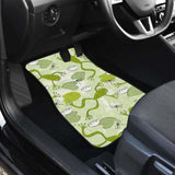 Cute Frog Dragonfly Pattern Front And Back Car Mats 154230 - YourCarButBetter