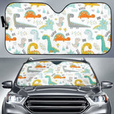 Cute Funny Kids Dinosaurs Pattern Car Auto Sun Shades 182102 - YourCarButBetter