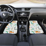 Cute Funny Kids Dinosaurs Pattern Front And Back Car Mats 154813 - YourCarButBetter