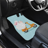 Cute Funny Sheep for Sheep Lover Gift Car Floor Mats 211606 - YourCarButBetter