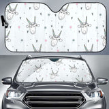 Cute Goat Design Pattern Car Auto Sun Shades 182102 - YourCarButBetter