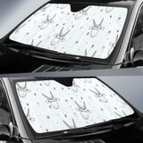 Cute Goat Design Pattern Car Auto Sun Shades 182102 - YourCarButBetter