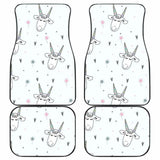 Cute Goat Design Pattern Front And Back Car Mats 153908 - YourCarButBetter